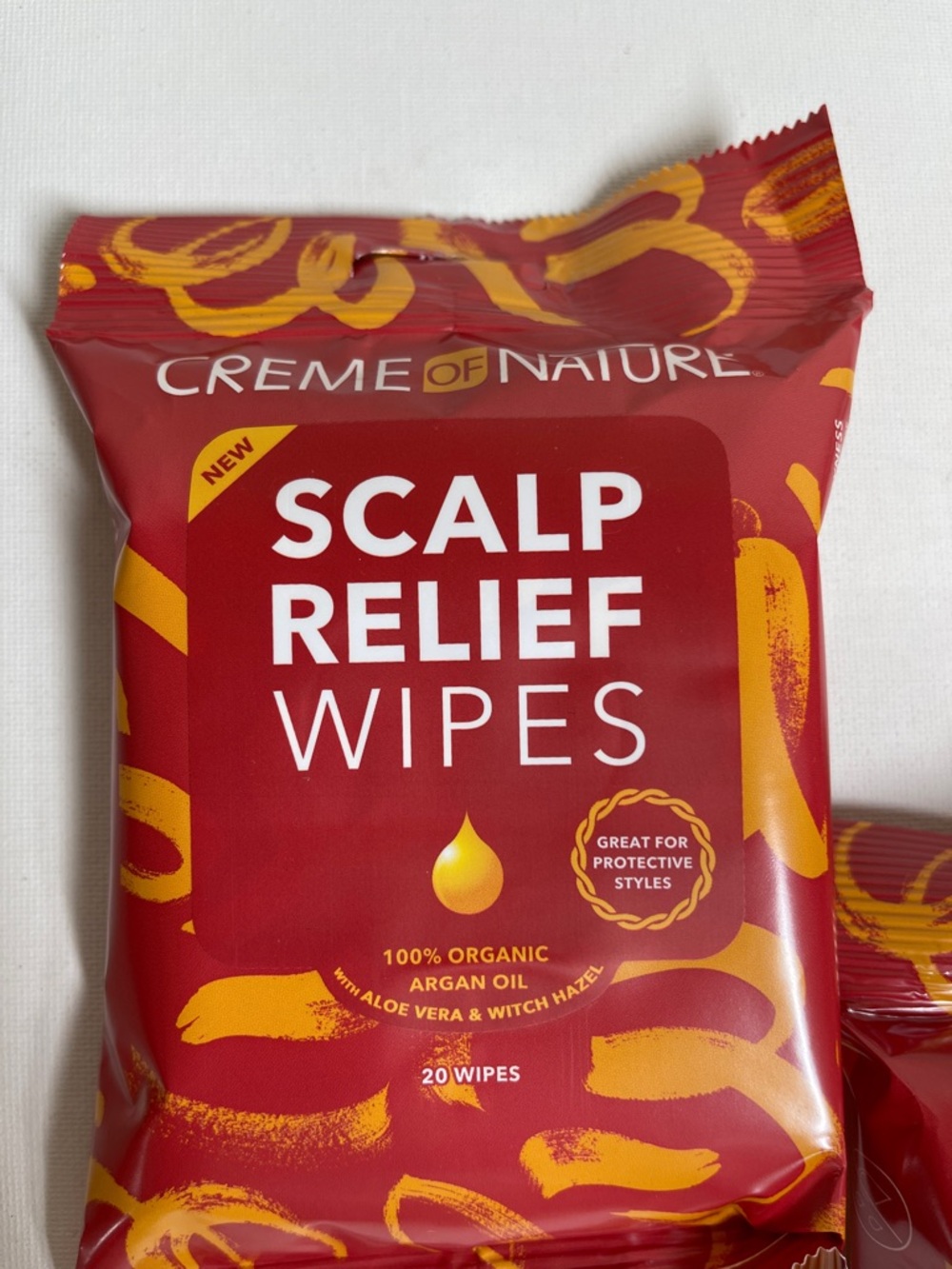 Creme of Nature Argan Scalp Relief Wipes lot of 3 packs - Picture 2 of 5